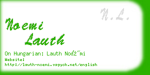 noemi lauth business card